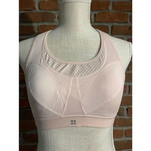 SWEATY BETTY Sport BRA Athletic PINK Blush adjustable tank or racer back straps